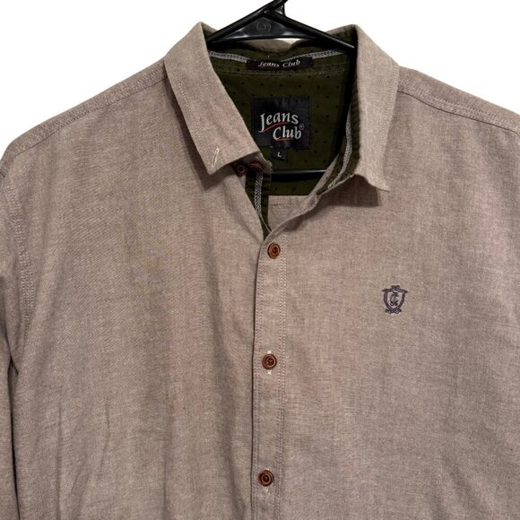 Jeans Club Other - Jeans Club Mens Button Down Long Sleeve Shirt - Size Large